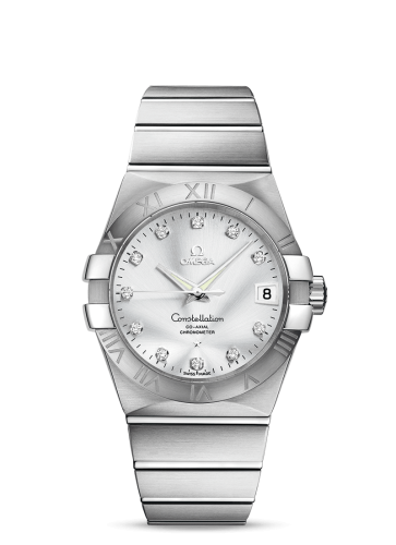 Omega Constellation Co-Axial 38 Stainless Steel / Silver